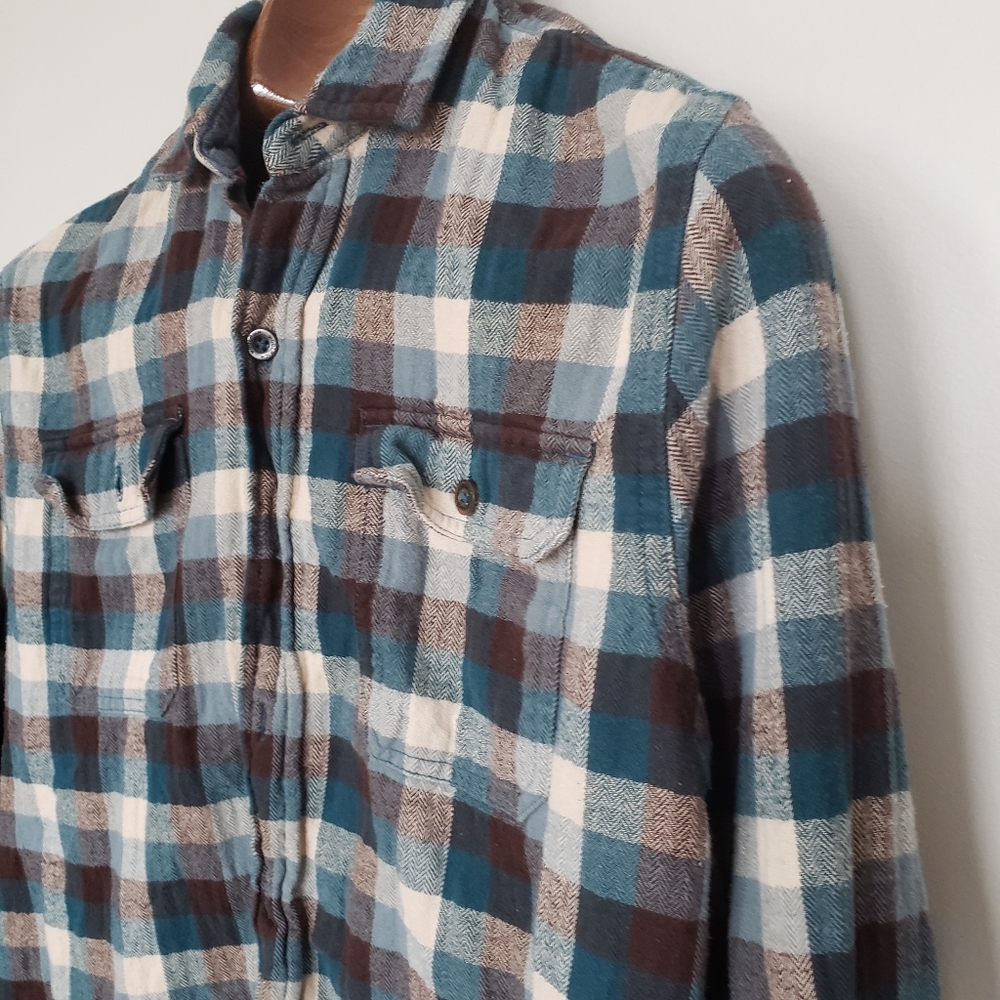 Woolrich // soft flannel plaid checkered shirt - Picture 5 of 8